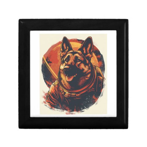 German Shepherds Exploring Space Gift Box