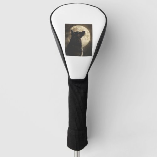 German Shepherds Howling at the Moon Golf Head Cover