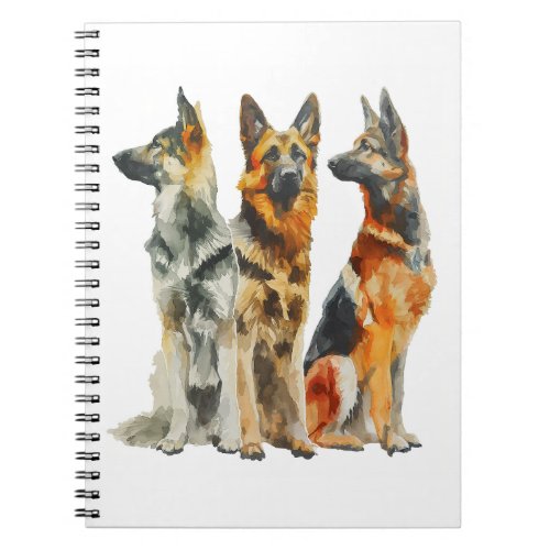 German Shepherds in Color_Changing Splendor Notebook