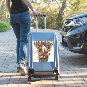 German Shepherds in Hot Air Balloons Sticker