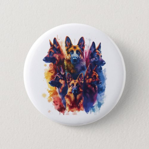 German Shepherds in Magical Academy Picture Button
