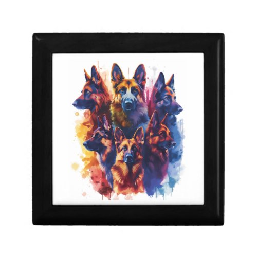 German Shepherds in Magical Academy Picture Gift Box