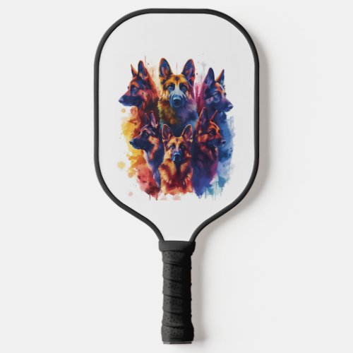 German Shepherds in Magical Academy Picture Pickleball Paddle