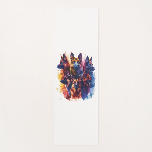 German Shepherds in Magical Academy Picture Yoga Mat