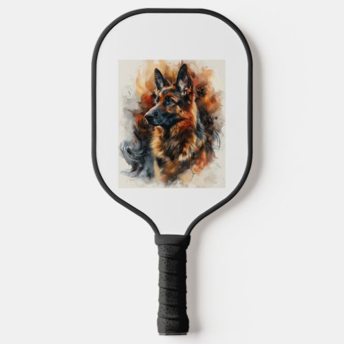 German Shepherds in Magnetic Fields Pickleball Paddle