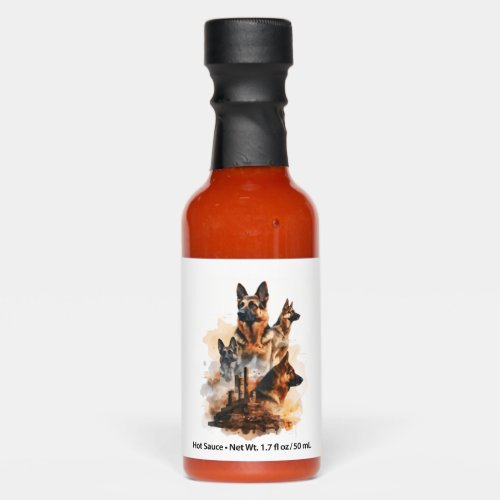 German Shepherds in Monumental Majesty Position Hot Sauces