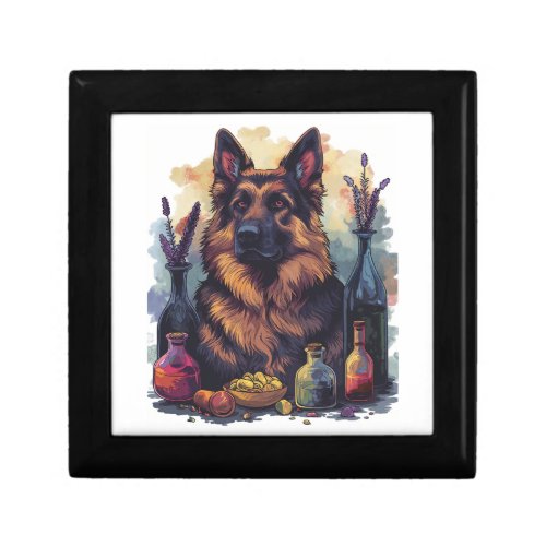 German Shepherds in Potion Play Portray Gift Box