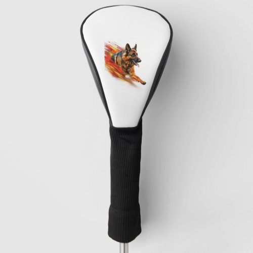 German Shepherds in Supersonic Speed Golf Head Cover