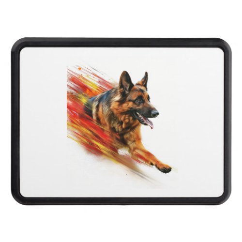 German Shepherds in Supersonic Speed Hitch Cover