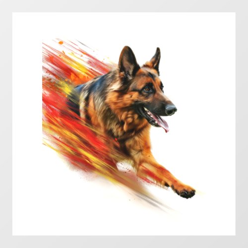 German Shepherds in Supersonic Speed Wall Decal