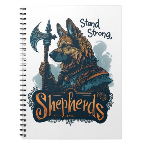 German Shepherds in Viking Valor Notebook
