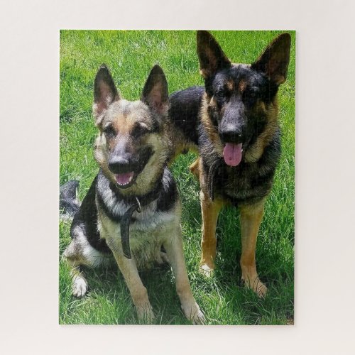 GERMAN SHEPHERDS MALE AND FEMALE  JIGSAW PUZZLE