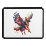 German Shepherds Soaring with Wings Hitch Cover
