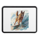 German Shepherds Surfing the Waves Hitch Cover