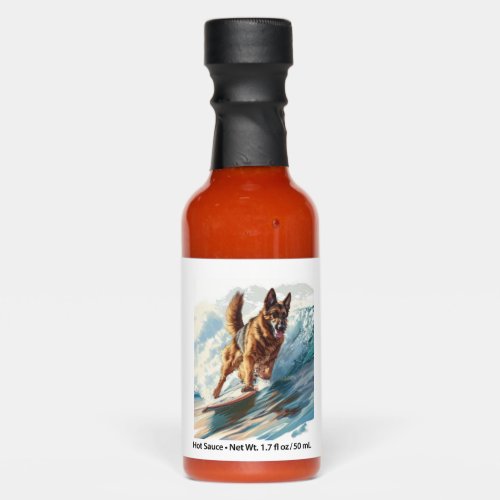 German Shepherds Surfing the Waves Hot Sauces
