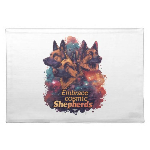 German Shepherds Unleashed Cloth Placemat