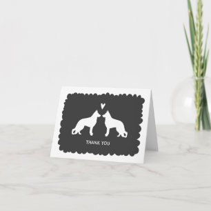 German Shepherds Wedding Thank You