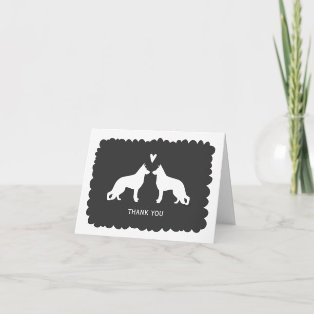 German Shepherds Wedding Thank You (Front)