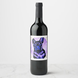 German Sheppard Love Wine Label