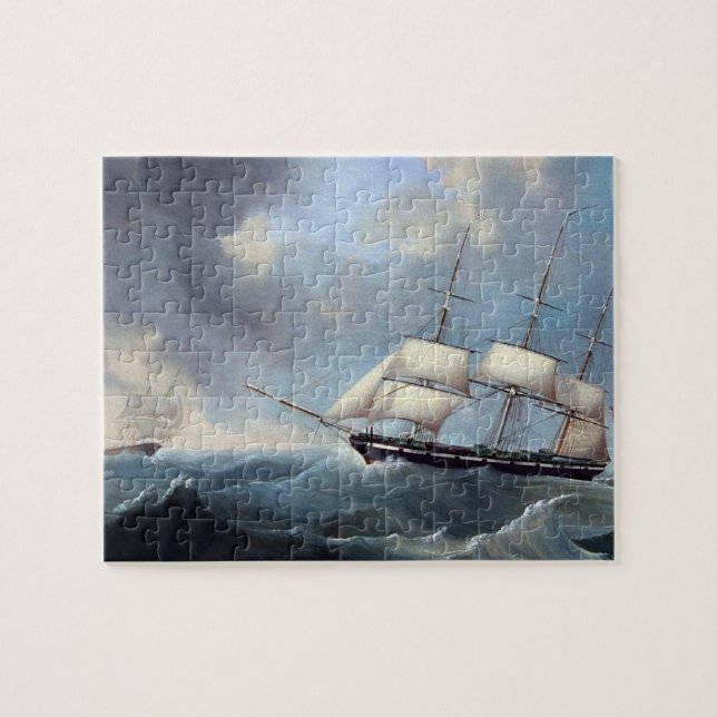 German ship Anne Emilie 1848 Jigsaw Puzzle (Horizontal)