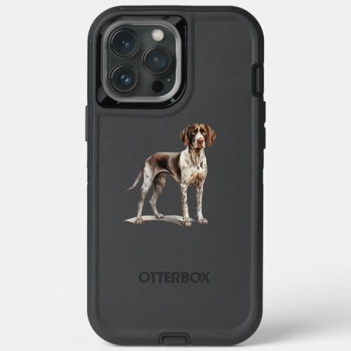 German Shorthair dog art Watercolor dog print Dog  iPhone 13 Pro Max Case