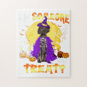 German Shorthair Dog Pointer Halloween Did Someone Jigsaw Puzzle