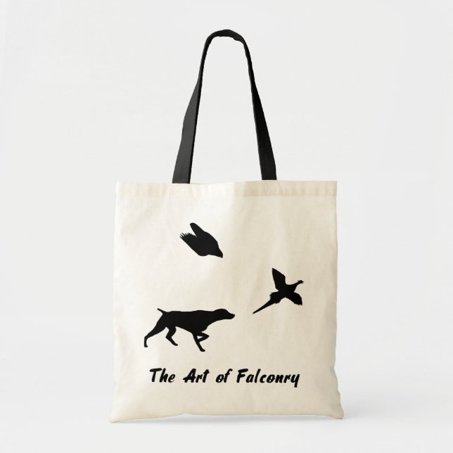 German Shorthair Pointer and Falconry Tote Bag (Front)