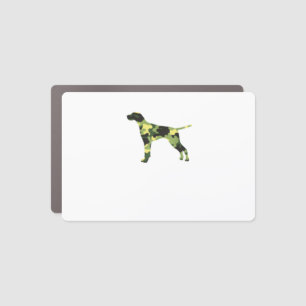 German Shorthair Pointer _ Dog Camouflage Silhouet Car Magnet