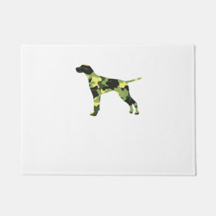 German Shorthair Pointer _ Dog Camouflage Silhouet Doormat