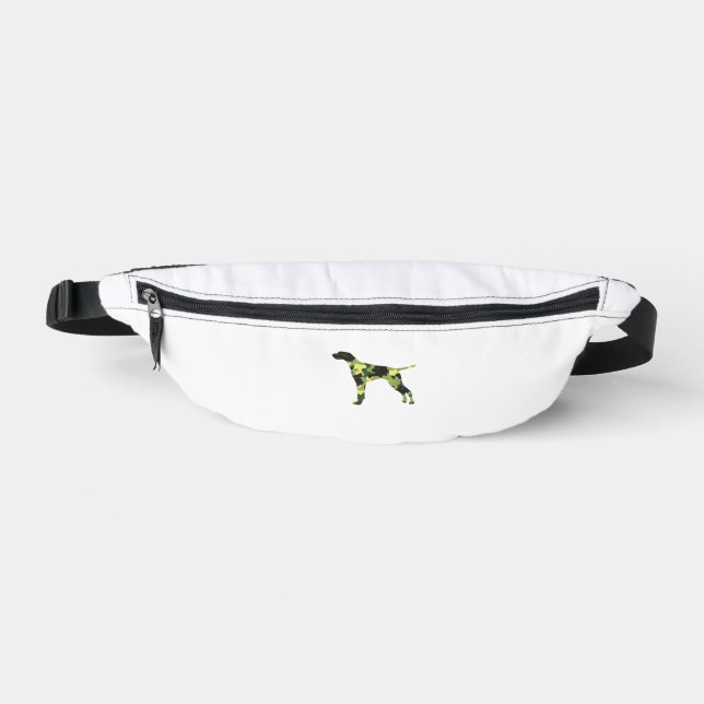 German Shorthair Pointer _ Dog Camouflage Silhouet Fanny Pack (Front)