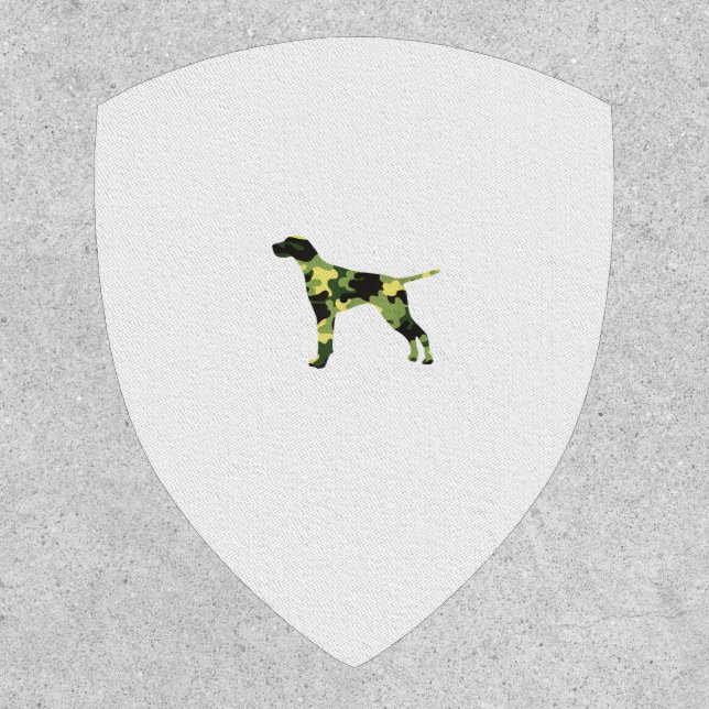 German Shorthair Pointer _ Dog Camouflage Silhouet Patch (Front)
