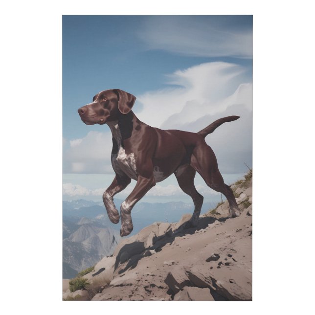  German Shorthair Pointer Elegant Canvas Wall Art (Front)