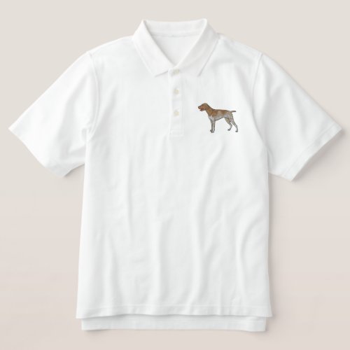 German Shorthair Pointer Embroidered Polo Shirt