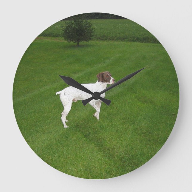 german shorthair pointer full.png large clock (Front)