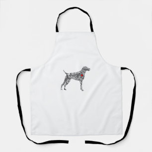 German Shorthair Pointer I GSP Dog Mom I Love Hear Apron
