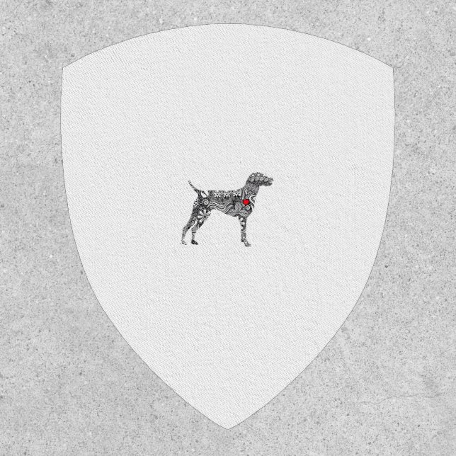 German Shorthair Pointer I GSP Dog Mom I Love Hear Patch (Front)