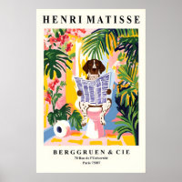 German Shorthair Pointer Print Matisse Style Dog