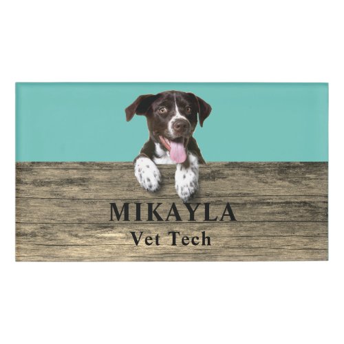 German Shorthair Pointer Puppy Veterinarian Name Tag