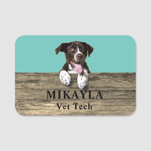 German Shorthair Pointer Puppy Veterinarian Name Tag