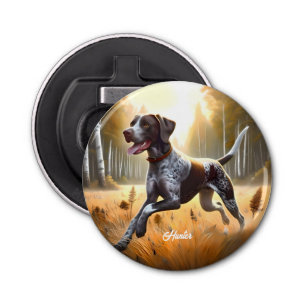 German Shorthair Pointer Running Bottle Opener