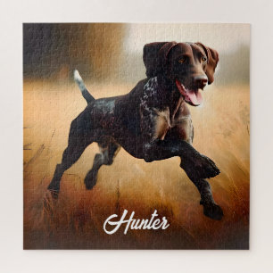 German Shorthair Pointer Running Jigsaw Puzzle