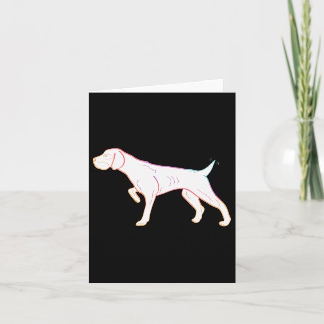 German Shorthair Pointer Sticker  Card (Front)