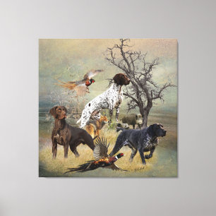 German Shorthair Pointers (GSP) Canvas Print