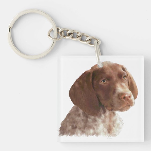 German Shorthair Puppy Keychain (Front)