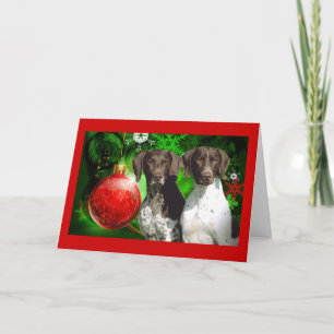 German Shorthaired Christmas Card