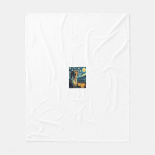 German Shorthaired Pointer 2 Cute Dog Halloween Ja Fleece Blanket