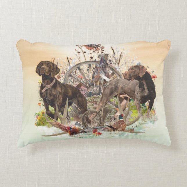 German Shorthaired Pointer   Accent Pillow (Front)
