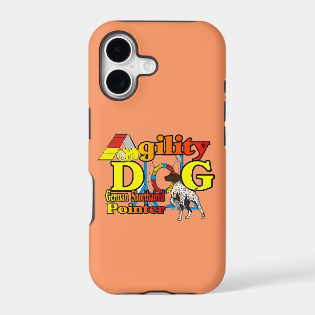 German Shorthaired Pointer Agility Iphone Case (Back)