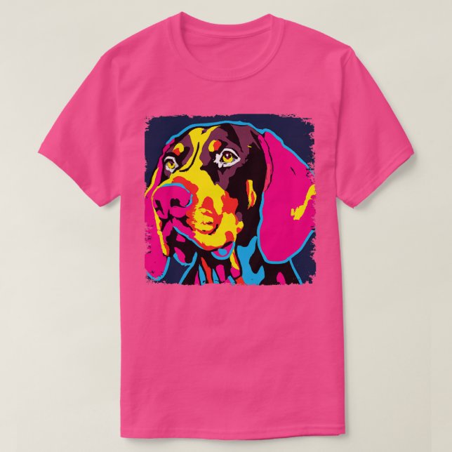 German Shorthaired Pointer Art Dog Lover Gifts 1 T-Shirt (Design Front)