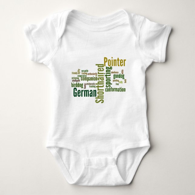 German Shorthaired Pointer Baby Bodysuit (Front)